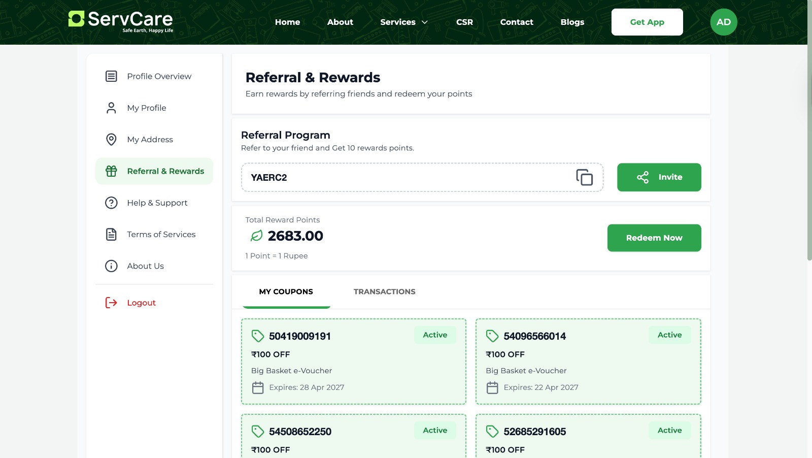Referral & Rewards